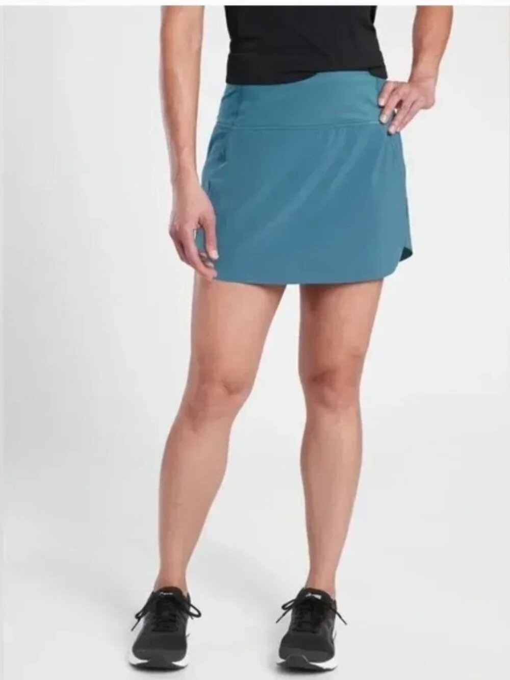 Athleta Run With It Skirt Skort Teal 1X